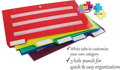 Smile4autism Small 7x9" tools Perfect to Keep Your Loose Visual Picture Cards - Image 3