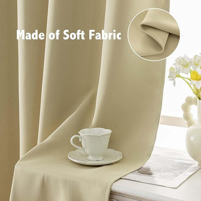 Anytime 100% Blackout Curtain 2 Panels Set, Thermal Insulated Window Drapes - Image 6
