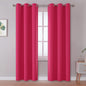 DUALIFE 84 Inch Fuschia Hot Pink Curtain Panels by DUALIFE