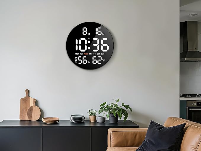 Brauthon Large Digital Clock for Classroom, Digital Classroom Clocks for - Image 8