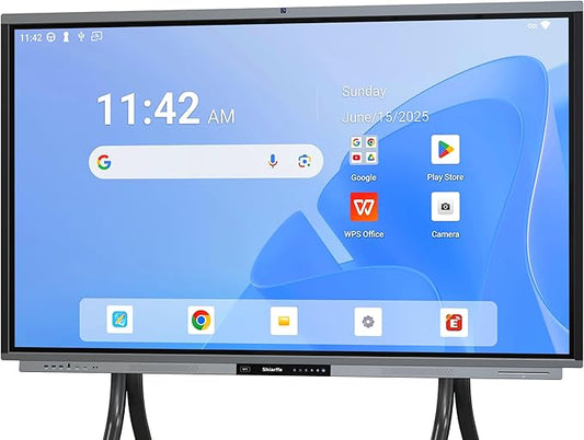 Shiarffe R9 Smart Board 75 Inch 4K Interactive Whiteboard Google EDLA-Certified by Shiarffe