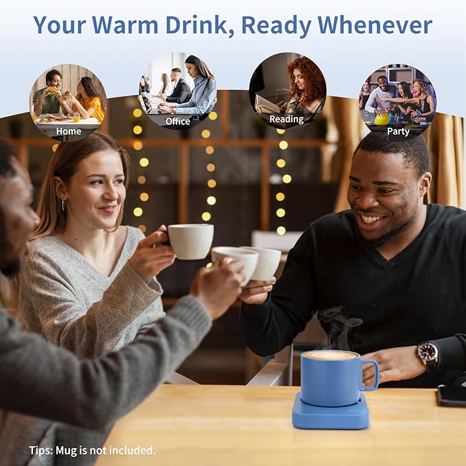 VOBAGA Coffee Mug Warmer, 4 Hours Auto Shut Off Cup Warmer - Image 7