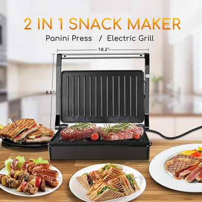 Panini Press Sandwich Maker, Aigostar 1000W Sandwich Press Grill - Image 3