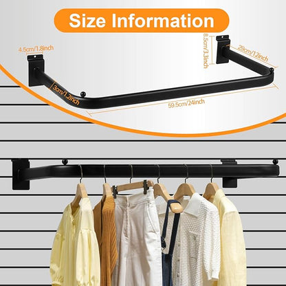 Polmart Slatwall Steel U-Shaped Hanger Rail - Image 3