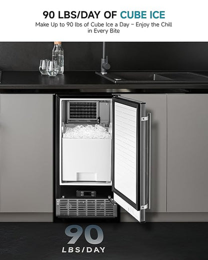 EUHOMY Under Counter Ice Maker - Image 2