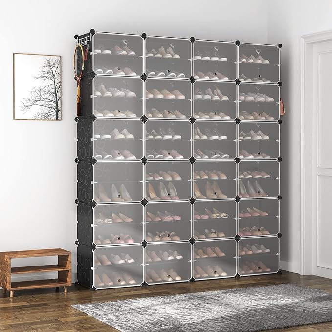 ROJASOP Shoe Storage Cabinet, 12-Tier Shoe Organizer 96 Pairs Extra Large - Image 2