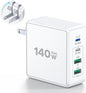 140W USB C Mac Book Pro Charger, 4-Port Type C 20W Fast Charger Block by Dulums