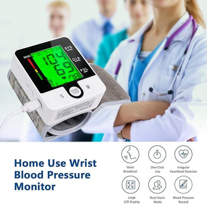 Wrist Blood Pressure Monitor for Home Use Digital Automatic Talking Wrist Blood - Image 2