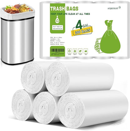 4 Gallon Biodegradable-Trash-Bag Small-Garbage-Bags by Acqkunlo