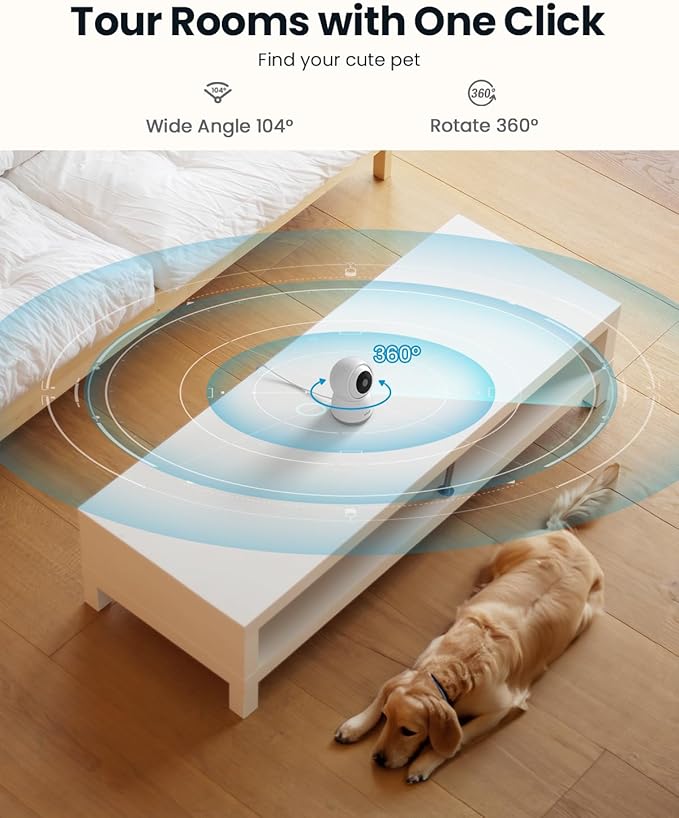 ieGeek 2K Indoor Security Camera, 5G/2.4G WiFi Pet Cameras - Image 3