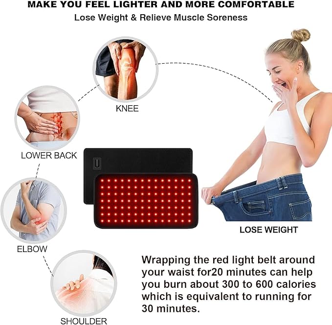 USUIE Red Light Therapy Belt for Body, Infrared Light Therapy Device, LED - Image 2