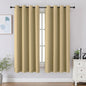 CUCRAF Beige Blackout Curtains 54 Inches Long, Thermal Insulated Noise Reducing by CUCRAF