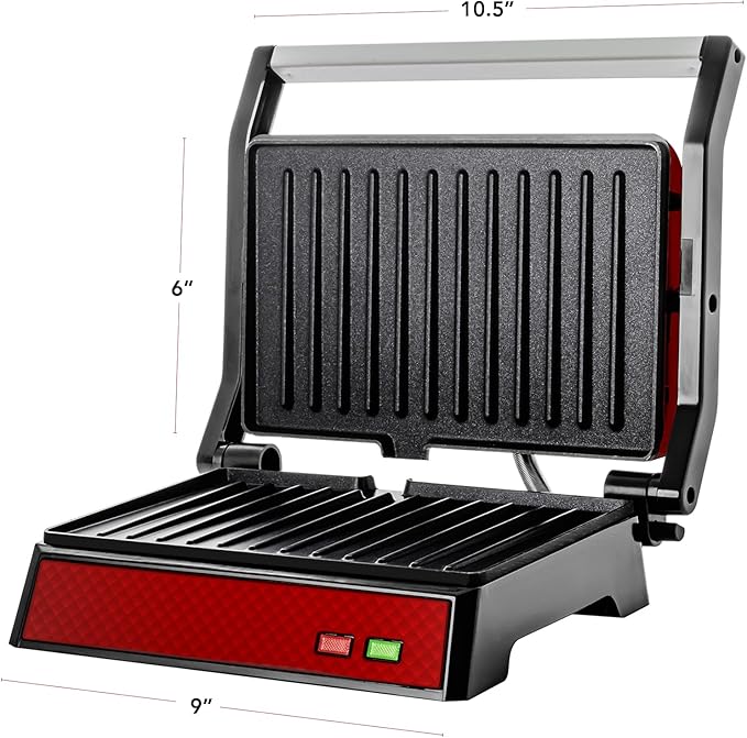 OVENTE Electric Indoor Panini Press Grill and Sandwich Maker - Image 10