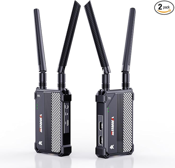 Wireless HDMI Transmitter and Receiver, 1150ft Los Range, 4K UHD Wireless Video by VRRIIS