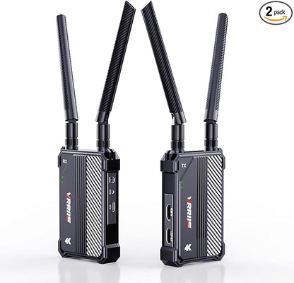 Wireless HDMI Transmitter and Receiver, 1150ft Los Range, 4K UHD Wireless Video by VRRIIS