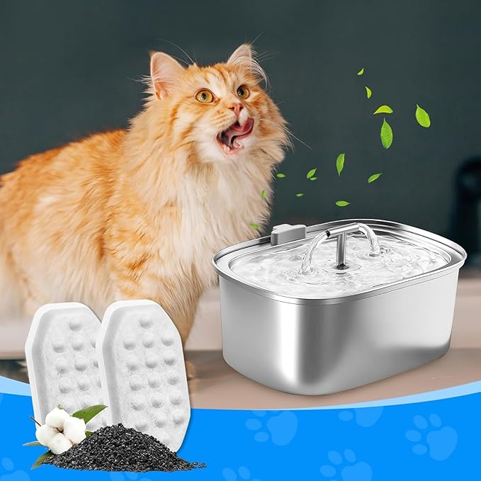 24 Pack Stainless Steel Cat Fountain Filters Compatible - Image 7