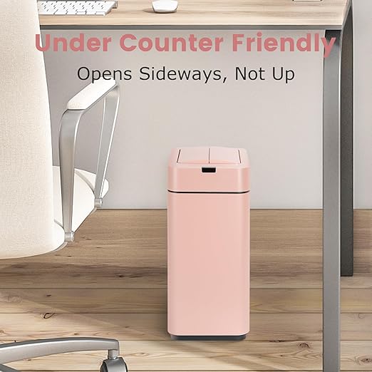 Sensor Trash Can with Butterfly Lid 2.6 Gallon Rectangular Automatic Garbage Can - Image 5