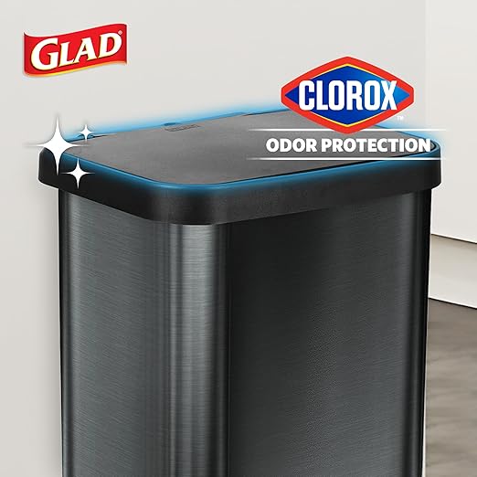Glad Stainless Steel Step Trash Can - Image 3