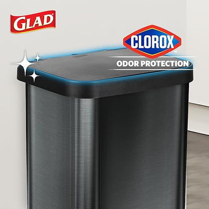 Glad Stainless Steel Step Trash Can - Image 3