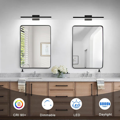 izorro modern bathroom vanity light 24 inch, rotatable, close-up detail