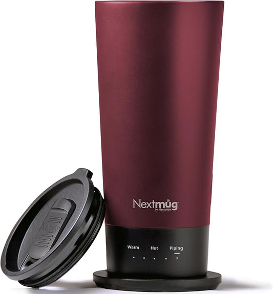 Nextmug Go - Temperature-Controlled, Self-Heating Travel Mug by NextmugbyNextboom