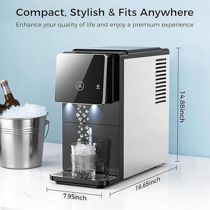 WAA Countertop Nugget Ice Maker, 33 lbs/Day Portable Countertop Ice Machine - Image 8