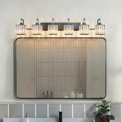 BBLLWJ 6 Light Bathroom Vanity Light Modern Black Vanity Light Fixtures - Image 5