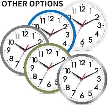 AKCISOT Wall Clock, Modern Small Wall Clocks Battery Operated 8 Inch, Silent - Image 2