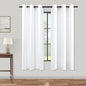 KOUFALL White Curtains 63 Inch Length 2 Panels Set Grommet Lightweight 60-70% by KOUFALL