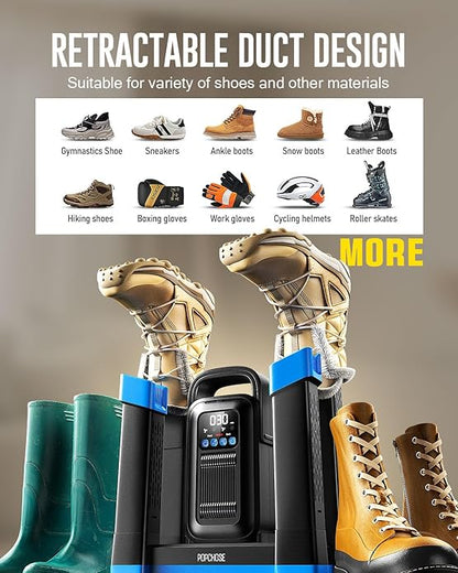 POPCHOSE Heavy-Duty Boot Dryer, Upgraded Shoe Dryer Helps Reduce Odor, Glove & - Image 3