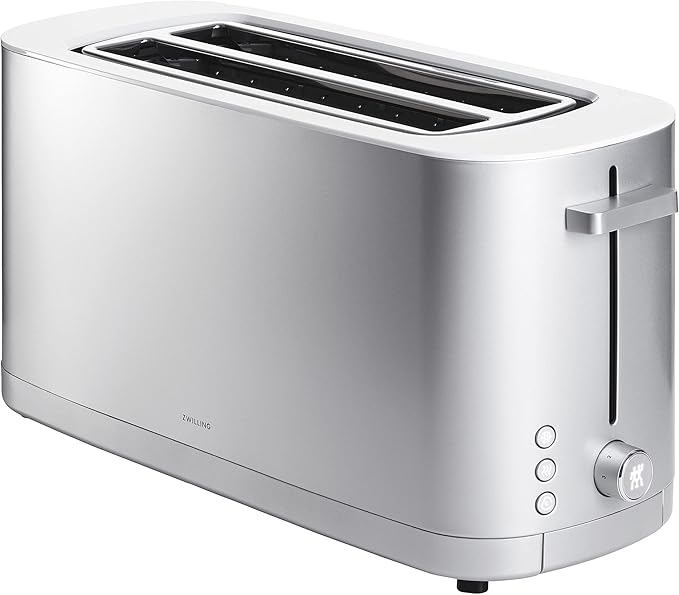 ZWILLING Enfinigy, 4-Slice Long Slot Toaster, Extra Wide 1.5" Slot by Zwilling