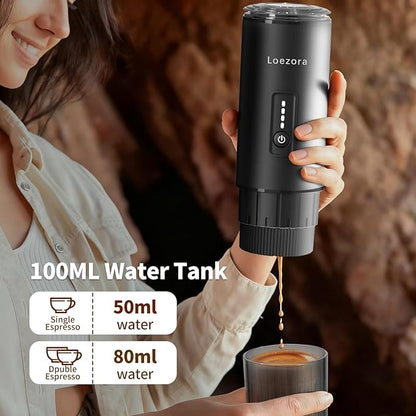 Leozora Portable Espresso Maker, 20Bar Professional Pressure, Stainless Steel - Image 4
