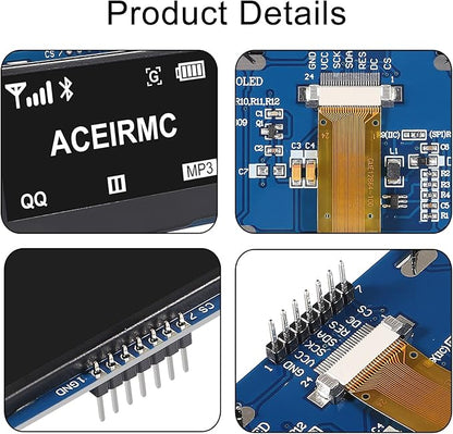 ACEIRMC 2.42 inch 128x64 OLED LCD Display Module SSD1309 7 Pin SPI/IIC I2C - Image 4
