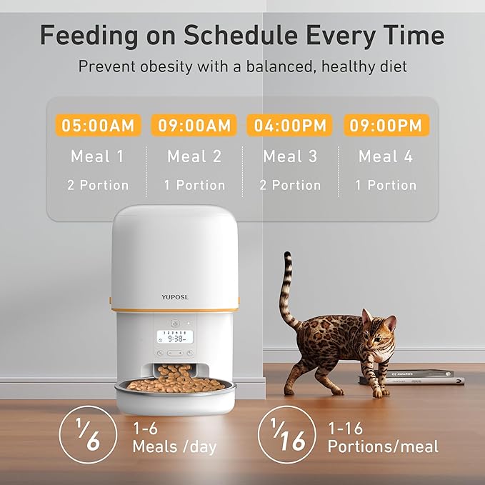 Automatic Cat Feeders - 3L Cat Food Dispenser Easy to Use - Image 2