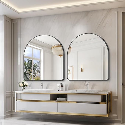 Arched Bathroom Mirror, Wall Mounted Mirror, Living Room, Vertically Hanging - Image 8