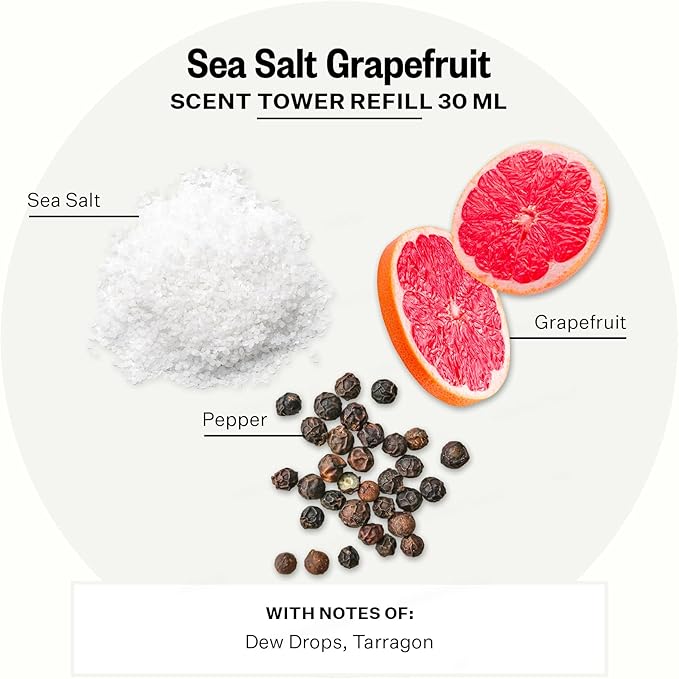 Apotheke Scent Tower Aromatherapy Diffuser Fragrance Refill, Sea Salt Grapefruit - Image 2