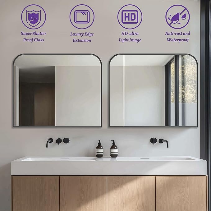Bathroom Mirror, Wall Mirrors, Bathroom Vanity Mirror - Image 7