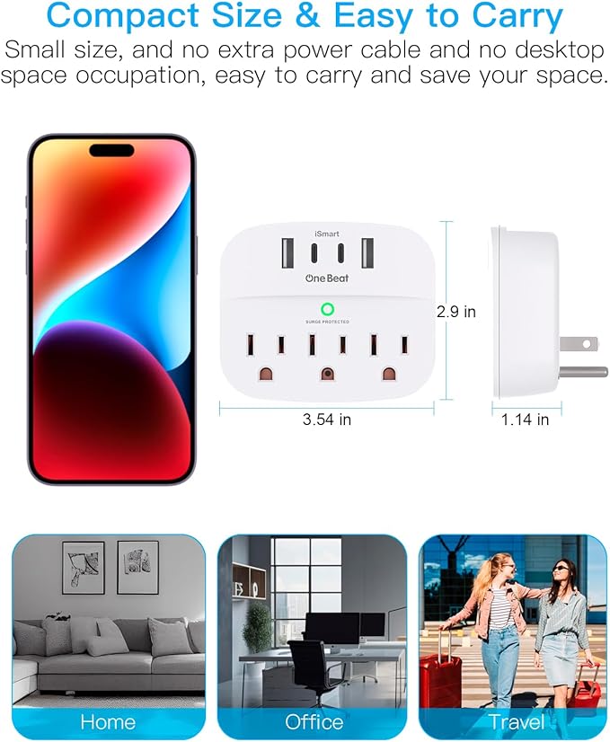 1 Pack Multi Plug Outlet Splitter - Image 6