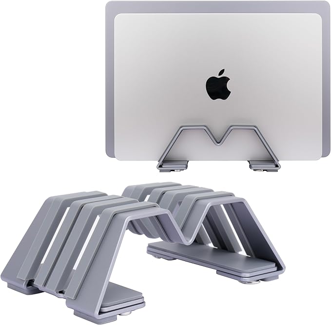 Adjustable Dual Vertical Laptop Stand - Image 3
