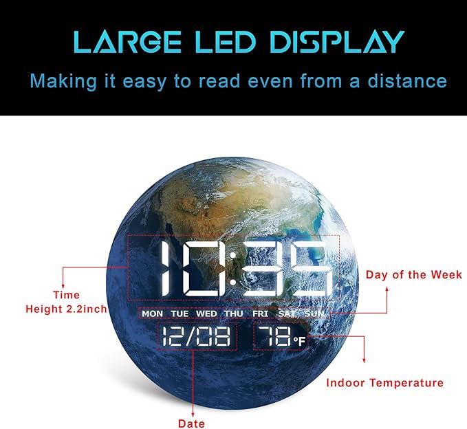 HOMLOVE Digital Desk Clock - Image 3