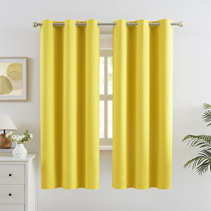 DUALIFE Blackout Curtains 72 Inch Length by DUALIFE