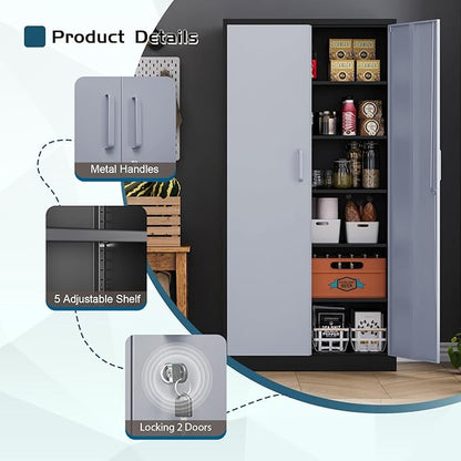 MIIIKO Metal Storage Cabinet - Image 6