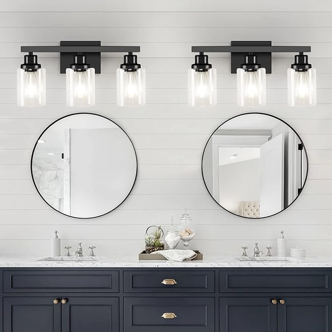 DIKAIDA 3-Light Bathroom Light Fixtures, Modern Bathroom Wall Lights Over Mirror - Image 3
