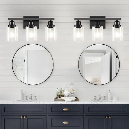 DIKAIDA 3-Light Bathroom Light Fixtures, Modern Bathroom Wall Lights Over Mirror - Image 3