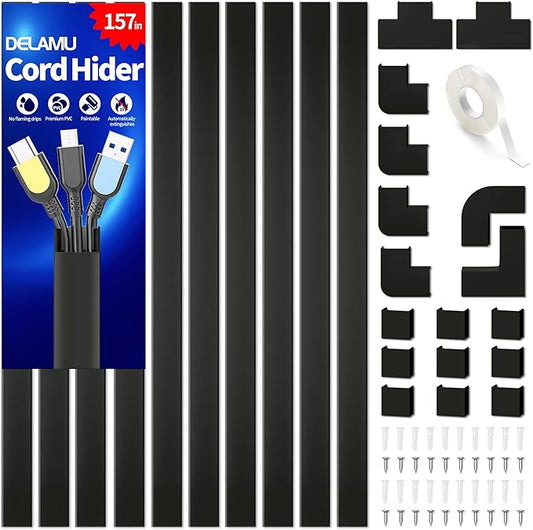 Cable Hider, 157in Delamu Cord Hider Wall by DELAMU