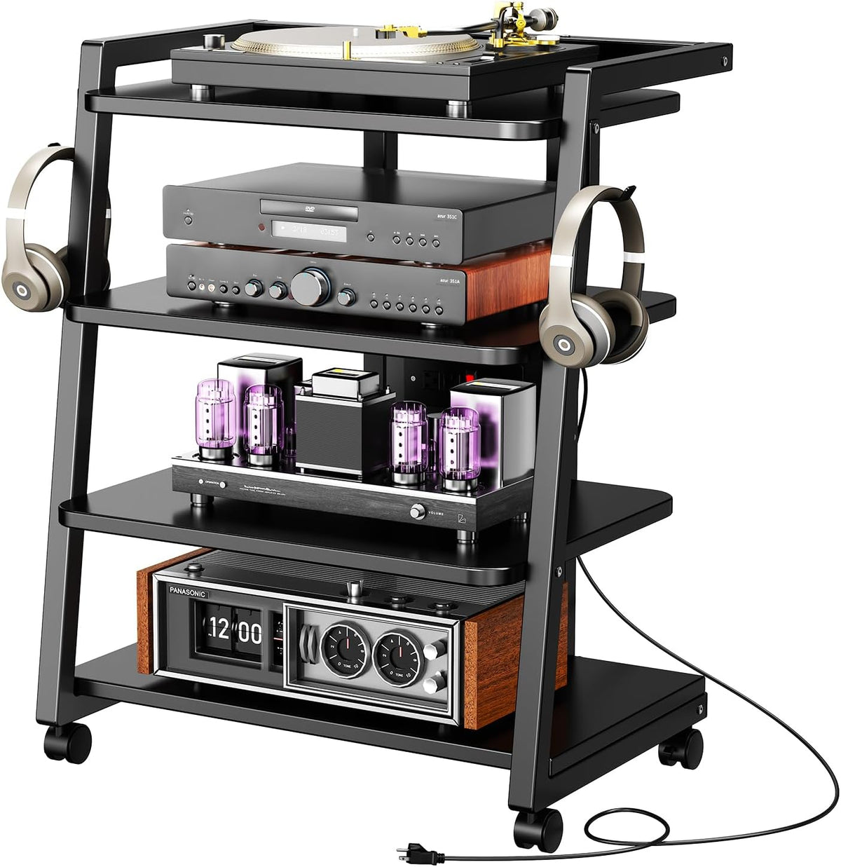 cabte mobile av media stand with outlets and, main product view