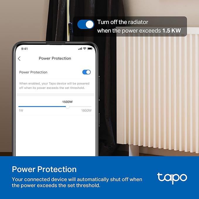 TP-Link Tapo Smart Plug P210M, Wi-Fi in-Wall Outlet, Matter Compatible - Image 6