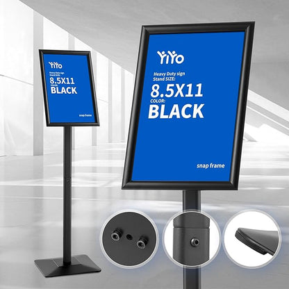 YIYO Sign Stand Poster Stand，adjustable heavy duty pedestal Sign Holder Floor - Image 5