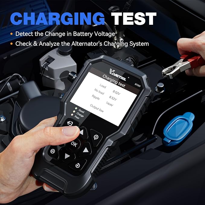 VDIAGTOOL BT300 Car Battery Tester 6V 12V, 5-3000 CCA Load Tester Starter - Image 5