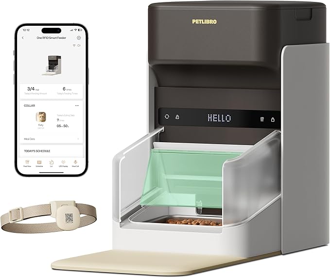 PETLIBRO RFID Automatic Cat Feeder, Collar Tag-Activated Personalized Meals by PETLIBRO